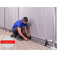 Οικονομικές αποθήκες απο Μουσαμά/ 10 χρόνια εγγύηση Διαστάσεων : 6Χ12m Επαγγελματική.