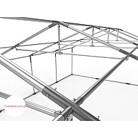 Αποθήκη απο μουσαμά διαστάσεων 5x10m, premium έκδοση,Αποθήκες Κήπου,Σπίτι & Κήπος