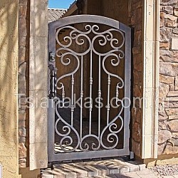 Iron gate traditional arch