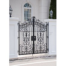 Αυλόπορτα Σιδήρου παραδοσιακή  με καρέ 12X12mm, μοναδικής σχεδίασης 