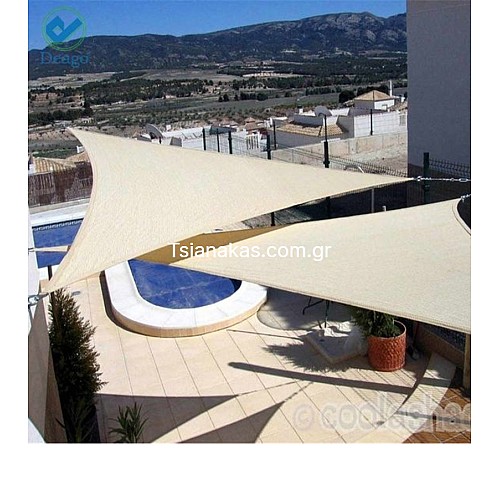 Δίχτυ σκίασης εφελκυόμενο διαστάσεων 5x5x5 μέτρα με σκίαση 96%