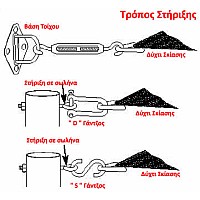 Τριγωνικό δίχτυ σκίασης 3,5Χ3,5Χ3,5m,Συστήματα Σκίασης,Σπίτι & Κήπος