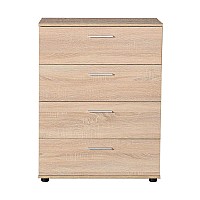 Συρταριέρα με 4 συρτάρια σε χρώμα σονόμα 73x44x96 Συρταριέρα με 4 συρτάρια σε χρώμα σονόμα 73x44x96,Έπιπλα εσωτερικού χώρου > Κρεβατοκάμαρα > Συρταριέρες