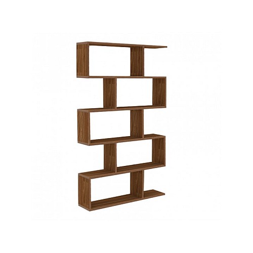 Βιβλιοθήκη MAZE σε χρώμα atlantic pine-μαύρο 90x20x148,Έπιπλα εσωτερικού χώρου > Σαλόνι > Ραφιέρες