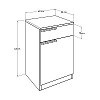 Κομοδίνο σε σονόμα & λευκό χρώμα 40x38x63 Κομοδίνο σε σονόμα & λευκό χρώμα 40x38x63,Έπιπλα εσωτερικού χώρου > Κρεβατοκάμαρα > Κομοδίνα