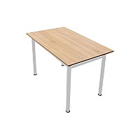 Τραπέζι DINNER σε δρυς/λευκό χρώμα 100x60x77,Έπιπλα εσωτερικού χώρου > Τραπεζαρία > Τραπέζια
