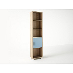 Βιβλιοθήκη παιδική σε χρώμα δρυς-σιελ 40x30x180