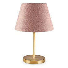 Φωτιστικό επιτραπέζιο Rosenthal Megapap ύφασμα Pvc/χρώμιο χρώμα ροζ/χρυσό 22x17x37εκ.  Φωτιστικό επιτραπέζιο Rosenthal Megapap ύφασμα Pvc/χρώμιο χρώμα ροζ/χρυσό 22x17x37εκ.