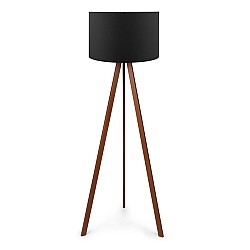 Φωτιστικό δαπέδου Rosling Megapap Mdf/ύφασμα Pvc χρωμα καρυδί/μαύρο 38x21x140εκ. Φωτιστικό δαπέδου Rosling Megapap Mdf/ύφασμα Pvc χρωμα καρυδί/μαύρο 38x21x140εκ.