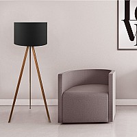Φωτιστικό δαπέδου Rosling Megapap Mdf/ύφασμα Pvc χρωμα καρυδί/μαύρο 38x21x140εκ. Φωτιστικό δαπέδου Rosling Megapap Mdf/ύφασμα Pvc χρωμα καρυδί/μαύρο 38x21x140εκ.