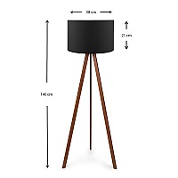 Φωτιστικό δαπέδου Rosling Megapap Mdf/ύφασμα Pvc χρωμα καρυδί/μαύρο 38x21x140εκ. Φωτιστικό δαπέδου Rosling Megapap Mdf/ύφασμα Pvc χρωμα καρυδί/μαύρο 38x21x140εκ.
