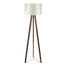 Φωτιστικό δαπέδου Rosling Megapap Mdf/ύφασμα Pvc χρώμα καρυδί/μπεζ 38x21x140εκ.  Φωτιστικό δαπέδου Rosling Megapap Mdf/ύφασμα Pvc χρώμα καρυδί/μπεζ 38x21x140εκ.