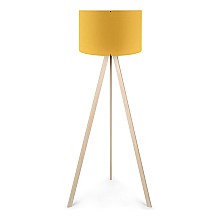 Φωτιστικό δαπέδου Rosling Megapap Mdf/ύφασμα Pvc χρώμα φυσικό/κροκί 38x21x140εκ.  Φωτιστικό δαπέδου Rosling Megapap Mdf/ύφασμα Pvc χρώμα φυσικό/κροκί 38x21x140εκ.