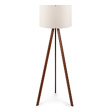 Φωτιστικό δαπέδου Rosling Megapap Mdf/ύφασμα Pvc χρώμα καρυδί/μπεζ 38x21x140εκ.  Φωτιστικό δαπέδου Rosling Megapap Mdf/ύφασμα Pvc χρώμα καρυδί/μπεζ 38x21x140εκ.