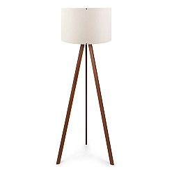 Φωτιστικό δαπέδου Rosling Megapap Mdf/ύφασμα Pvc χρώμα καρυδί/μπεζ 38x21x140εκ. Φωτιστικό δαπέδου Rosling Megapap Mdf/ύφασμα Pvc χρώμα καρυδί/μπεζ 38x21x140εκ.