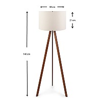 Φωτιστικό δαπέδου Rosling Megapap Mdf/ύφασμα Pvc χρώμα καρυδί/μπεζ 38x21x140εκ. Φωτιστικό δαπέδου Rosling Megapap Mdf/ύφασμα Pvc χρώμα καρυδί/μπεζ 38x21x140εκ.