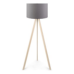 Φωτιστικό δαπέδου Rosling Megapap Mdf/ύφασμα Pvc χρώμα φυσικό/ανθρακί 38x21x140εκ. Φωτιστικό δαπέδου Rosling Megapap Mdf/ύφασμα Pvc χρώμα φυσικό/ανθρακί 38x21x140εκ.