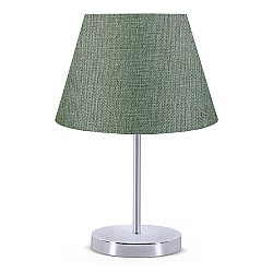Φωτιστικό επιτραπέζιο Jules Megapap ύφασμα Pvc/χρώμιο χρώμα κυπαρισσί/ασημί 22x17x37εκ. Φωτιστικό επιτραπέζιο Jules Megapap ύφασμα Pvc/χρώμιο χρώμα κυπαρισσί/ασημί 22x17x37εκ.