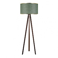 Φωτιστικό δαπέδου Rosling Megapap Mdf/ύφασμα Pvc χρώμα καρυδί/κυπαρισσί 38x21x140εκ.  Φωτιστικό δαπέδου Rosling Megapap Mdf/ύφασμα Pvc χρώμα καρυδί/κυπαρισσί 38x21x140εκ.