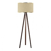 Φωτιστικό δαπέδου Rosling Megapap Mdf/ύφασμα Pvc χρώμα καρυδί/μπεζ 38x21x140εκ.  Φωτιστικό δαπέδου Rosling Megapap Mdf/ύφασμα Pvc χρώμα καρυδί/μπεζ 38x21x140εκ.