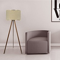 Φωτιστικό δαπέδου Rosling Megapap Mdf/ύφασμα Pvc χρώμα καρυδί/μπεζ 38x21x140εκ. Φωτιστικό δαπέδου Rosling Megapap Mdf/ύφασμα Pvc χρώμα καρυδί/μπεζ 38x21x140εκ.