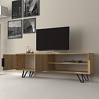 Έπιπλο τηλεόρασης Foot Megapap από μελαμίνη χρώμα sonoma 160x35x49εκ.,Έπιπλα εσωτερικού χώρου > Έπιπλα τηλεόρασης,Έπιπλα εσωτερικού χώρου Έπιπλο τηλεόρασης Foot Megapap από μελαμίνη χρώμα sonoma 160x35x49εκ.,Έπιπλα εσωτερικού χώρου > Έπιπλα τηλεόρασης,Έπιπλα εσωτερικού χώρου