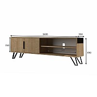 Έπιπλο τηλεόρασης Foot Megapap από μελαμίνη χρώμα sonoma 160x35x49εκ.,Έπιπλα εσωτερικού χώρου > Έπιπλα τηλεόρασης,Έπιπλα εσωτερικού χώρου Έπιπλο τηλεόρασης Foot Megapap από μελαμίνη χρώμα sonoma 160x35x49εκ.,Έπιπλα εσωτερικού χώρου > Έπιπλα τηλεόρασης,Έπιπλα εσωτερικού χώρου