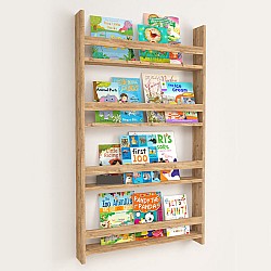 Επιτοίχια βιβλιοθήκη - ραφιέρα Montessori Megapap από μελαμίνη χρώμα pine oak 70x10x120εκ. Επιτοίχια βιβλιοθήκη - ραφιέρα Montessori Megapap από μελαμίνη χρώμα pine oak 70x10x120εκ.