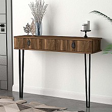 Κονσόλα μελαμίνης Ursula Megapap χρώμα καρυδί 120x35,5x90εκ.  Κονσόλα μελαμίνης Ursula Megapap χρώμα καρυδί 120x35,5x90εκ.