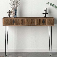 Κονσόλα μελαμίνης Ursula Megapap χρώμα καρυδί 120x35,5x90εκ. Κονσόλα μελαμίνης Ursula Megapap χρώμα καρυδί 120x35,5x90εκ.,Έπιπλα εσωτερικού χώρου > Κονσόλες
