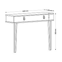Κονσόλα μελαμίνης Ursula Megapap χρώμα καρυδί 120x35,5x90εκ. Κονσόλα μελαμίνης Ursula Megapap χρώμα καρυδί 120x35,5x90εκ.,Έπιπλα εσωτερικού χώρου > Κονσόλες