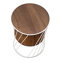 Βοηθητικό τραπεζάκι Jaspin Megapap μεταλλικό - Mdf χρώμα λευκό - καρυδί 32x32x44εκ.,Έπιπλα εσωτερικού χώρου > Τραπεζάκια βοηθητικά,Έπιπλα εσωτερικού χώρου Βοηθητικό τραπεζάκι Jaspin Megapap μεταλλικό - Mdf χρώμα λευκό - καρυδί 32x32x44εκ.,Έπιπλα εσωτερικού χώρου > Τραπεζάκια βοηθητικά,Έπιπλα εσωτερικού χώρου