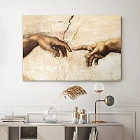 Πίνακας σε καμβά The Creation of Adam Megapap ψηφιακής εκτύπωσης 100x70x3εκ.,Διακόσμηση > Πίνακες,Διακόσμηση Πίνακας σε καμβά The Creation of Adam Megapap ψηφιακής εκτύπωσης 100x70x3εκ.,Διακόσμηση > Πίνακες,Διακόσμηση