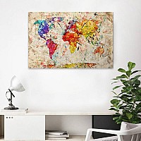 Πίνακας σε καμβά Colorful World Map Megapap ψηφιακής εκτύπωσης 75x50x3εκ.,Διακόσμηση > Πίνακες,Διακόσμηση Πίνακας σε καμβά Colorful World Map Megapap ψηφιακής εκτύπωσης 75x50x3εκ.,Διακόσμηση > Πίνακες,Διακόσμηση