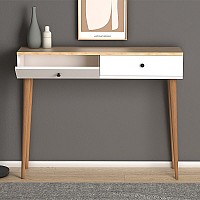 Κονσόλα μελαμίνης Alis Megapap χρώμα pine white 110x29x88εκ.,Έπιπλα εσωτερικού χώρου > Κονσόλες,Έπιπλα εσωτερικού χώρου