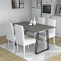 Τραπέζι Gable Megapap μεταλλικό - μελαμίνης χρώμα μαύρο - ανθρακί 140x80x76εκ.,Έπιπλα εσωτερικού χώρου > Τραπέζια,Έπιπλα εσωτερικού χώρου Τραπέζι Gable Megapap μεταλλικό - μελαμίνης χρώμα μαύρο - ανθρακί 140x80x76εκ.,Έπιπλα εσωτερικού χώρου > Τραπέζια,Έπιπλα εσωτερικού χώρου