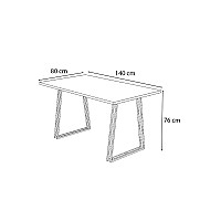 Τραπέζι Gable Megapap μεταλλικό - μελαμίνης χρώμα μαύρο - sonoma 140x80x76εκ.,Έπιπλα εσωτερικού χώρου > Τραπέζια,Έπιπλα εσωτερικού χώρου Τραπέζι Gable Megapap μεταλλικό - μελαμίνης χρώμα μαύρο - sonoma 140x80x76εκ.,Έπιπλα εσωτερικού χώρου > Τραπέζια,Έπιπλα εσωτερικού χώρου