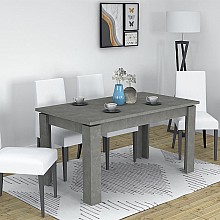 Τραπέζι Denzel Megapap μελαμίνης χρώμα ανθρακί 140x80x76εκ.  Τραπέζι Denzel Megapap μελαμίνης χρώμα ανθρακί 140x80x76εκ.