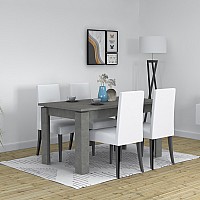Τραπέζι Denzel Megapap μελαμίνης χρώμα ανθρακί 140x80x76εκ.,Έπιπλα εσωτερικού χώρου > Τραπέζια,Έπιπλα εσωτερικού χώρου Τραπέζι Denzel Megapap μελαμίνης χρώμα ανθρακί 140x80x76εκ.,Έπιπλα εσωτερικού χώρου > Τραπέζια,Έπιπλα εσωτερικού χώρου