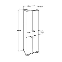 Ντουλάπα ρούχων Diamond Megapap δίφυλλη σε χρώμα λευκό 60x38x187εκ.,Έπιπλα εσωτερικού χώρου > Έπιπλα μπάνιου,Έπιπλα εσωτερικού χώρου