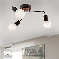 Φωτιστικό οροφής Salvi Megapap E27 μεταλλικό τρίφωτο χρώμα μαύρο 44x44x10εκ. Φωτιστικό οροφής Salvi Megapap E27 μεταλλικό τρίφωτο χρώμα μαύρο 44x44x10εκ.,Φωτισμός > Οροφής φωτιστικά