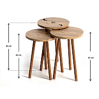 Βοηθητικά τραπεζάκια Roma Megapap από μελαμίνη χρώμα pine oak Βοηθητικά τραπεζάκια Roma Megapap από μελαμίνη χρώμα pine oak,Έπιπλα εσωτερικού χώρου > Τραπεζάκια βοηθητικά
