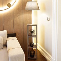 Φωτιστικό δαπέδου Loyd Megapap υφασμάτινο Pvc/MDF χρώμα μπεζ/καρυδί 38x38x150εκ. Φωτιστικό δαπέδου Loyd Megapap υφασμάτινο Pvc/MDF χρώμα μπεζ/καρυδί 38x38x150εκ.