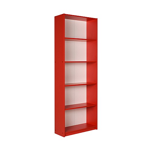 Βιβλιοθήκη Max Megapap σε χρώμα κόκκινο 58x23x170εκ.,Έπιπλα εσωτερικού χώρου > Βιβλιοθήκες,Έπιπλα εσωτερικού χώρου