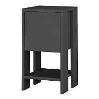 Κομοδίνο μελαμίνης Sidon Megapap χρώμα ανθρακί 30x30x55εκ.,Έπιπλα εσωτερικού χώρου > Κομοδίνα,Έπιπλα εσωτερικού χώρου