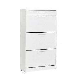 Παπουτσοθήκη Flat Megapap 18 ζεύγων σε χρώμα λευκό 75x29x128εκ. Παπουτσοθήκη Flat Megapap 18 ζεύγων σε χρώμα λευκό 75x29x128εκ.