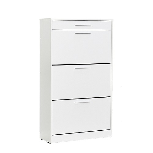 Παπουτσοθήκη Flat Megapap 18 ζεύγων σε χρώμα λευκό 75x29x128εκ.,Έπιπλα εσωτερικού χώρου > Παπουτσοθήκες,Έπιπλα εσωτερικού χώρου