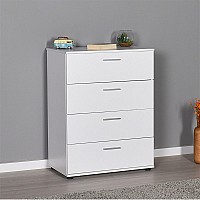 Συρταριέρα Trendline Megapap σε χρώμα λευκό 73x44x96εκ.,Έπιπλα εσωτερικού χώρου > Συρταριέρες - Τουαλέτες,Έπιπλα εσωτερικού χώρου