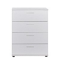 Συρταριέρα Trendline Megapap σε χρώμα λευκό 73x44x96εκ.,Έπιπλα εσωτερικού χώρου > Συρταριέρες - Τουαλέτες,Έπιπλα εσωτερικού χώρου