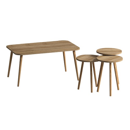 Τραπεζάκι σαλονιού σετ 4 τμχ Soul Megapap χρώμα oak 90x55x43εκ. Τραπεζάκι σαλονιού σετ 4 τμχ Soul Megapap χρώμα oak 90x55x43εκ.,Έπιπλα εσωτερικού χώρου > Τραπεζάκια βοηθητικά